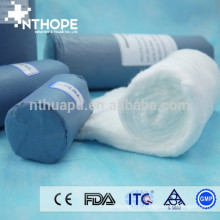 blue paper packing surgical absorbent cotton wool roll